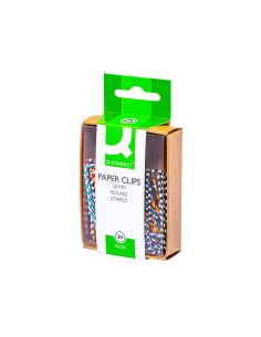 Clips Colores Rayados Q-Connect 50 Mm Caja De 30 Unidades Colores Surtidos 2
