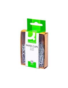 Clips Niquelados Q-Connect 26 Mm Caja De 125 Unidades 2