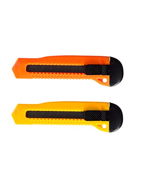 Cuter Q-Connect Plastico Ancho Cuchilla 18 Mm Xd-23 Blister 1 Unidad