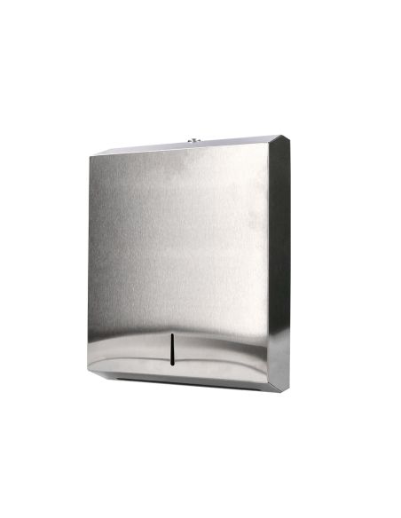 Dispensador Q-Connect De Toallitas De Papel Acero Inoxidable 283X100X365 Mm