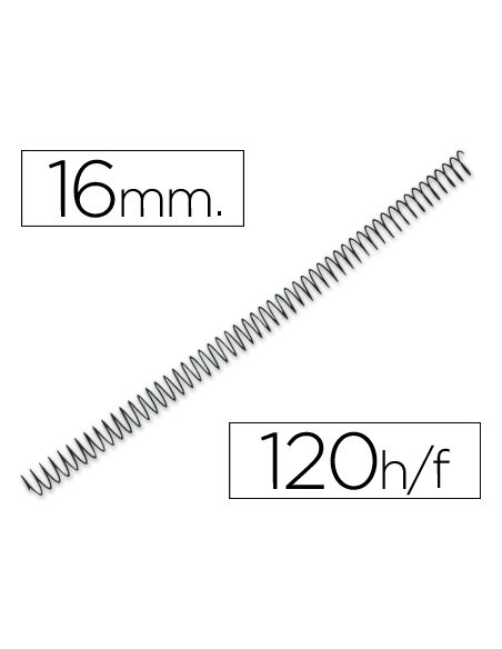 Espiral Metalico Q-Connect 56 4:1 16Mm 1,2Mm Caja De 100 Unidades