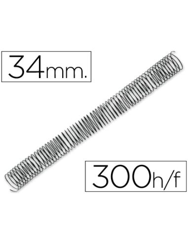 Espiral Metalico Q-Connect 64 5:1 34Mm 1,2Mm Caja De 25 Unidades