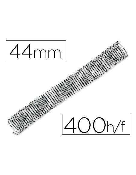Espiral Metalico Q-Connect 64 5:1 44Mm 1,2Mm Caja De 25 Unidades