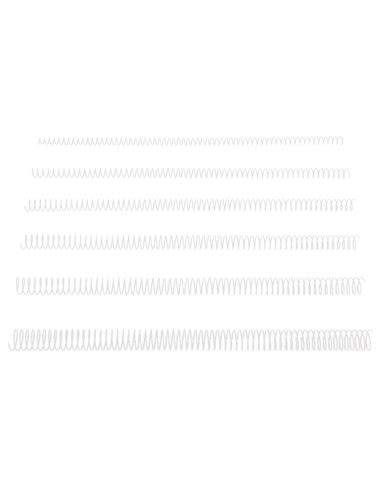 Espiral Metalico Q-Connect Blanco 64 5:1 12 Mm 1Mm Caja De 200 Unidades