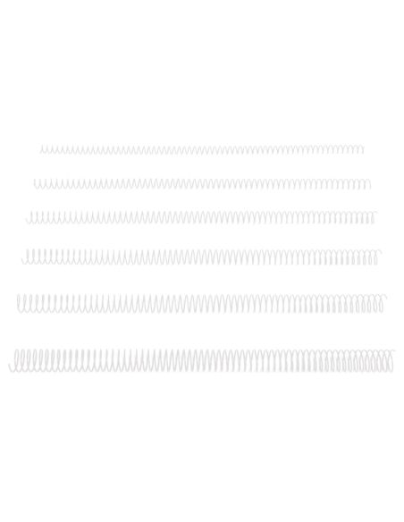 Espiral Metalico Q-Connect Blanco 64 5:1 12 Mm 1Mm Caja De 200 Unidades