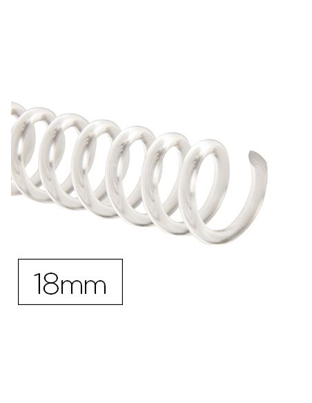 Espiral Plastico Q-Connect Transparente 32 5:1 18Mm 2Mm Caja De 100 Unidades