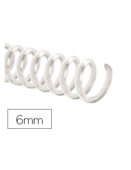 Espiral Plastico Q-Connect Transparente 32 5:1 6Mm 1,8Mm Caja De 100 Unidades