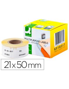 Etiqueta Adhesiva Q-Connect Kf18541 Compatible Dymo 99017 Tamaño 50X12 Mm Caja Con 220 Etiquetas