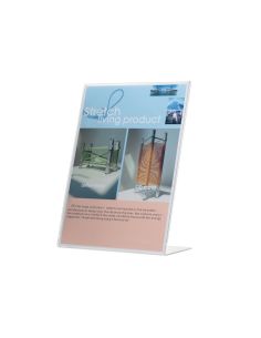 Expositor Sobremesa Q-Connect Con Forma De L Metacrilato 150X213 Mm 2