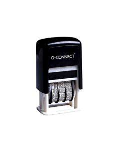 Fechador Q-Connect Entintaje Automatico 4 Mm Color Negro