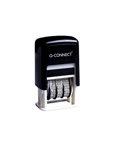 Fechador Q-Connect Entintaje Automatico 4 Mm Color Negro