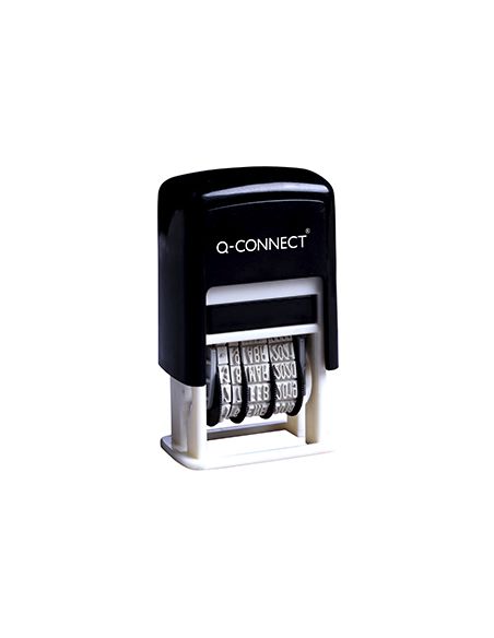 Fechador Q-Connect Entintaje Automatico 4 Mm Color Negro