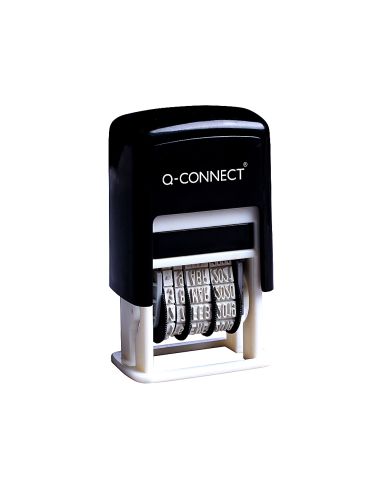 Fechador Q-Connect Entintaje Automatico 4 Mm Color Negro