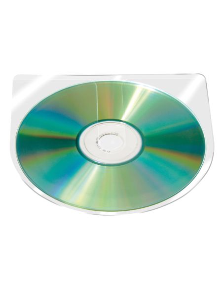 Funda Autoadhesiva Para Cd Q-Connect Sin Solapa Pack De 10 Unidades