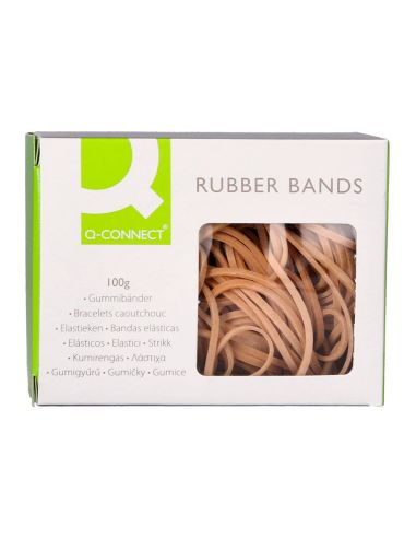 Gomillas Elasticas Q-Connect 100 Gr 150X3 Mm Numero 38