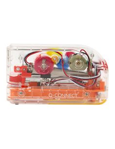 Grapadora Electrica Q-Connect Plastico Transparente Mecanismo De Colores Capacidad 20 Hojas Usa Grapas