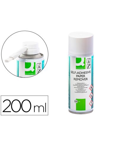 Limpiador De Pegamento Q-Connect Para Etiqueta Adhesiva Bote De 200 Ml
