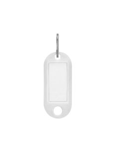 Llavero Portaetiquetas Q-Connect Color Blanco Expositor De 100 Unidades 2
