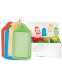 Llavero Portaetiquetas Q-Connect Expositor De 40 Unidades Colores Surtidos Premium