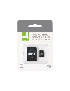 Memoria Sd Micro Q-Connect Flash 8 Gb Clase 4 Con Adaptador 2