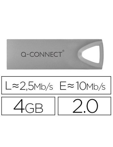 Memoria Usb Q-Connect Flash Premium 4 Gb 2.0|Libreriasalesiana
