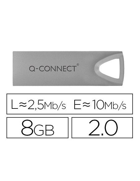 Memoria Usb Q-Connect Flash Premium 8 Gb 2.0|Libreriasalesiana