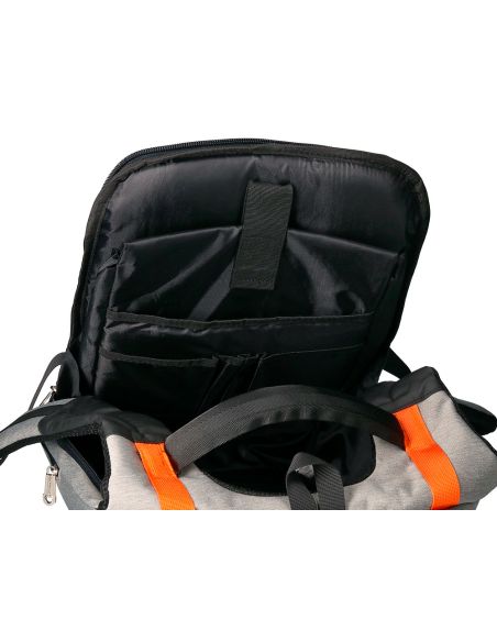 Mochila Para Portatil Q-Connect 18" Negra / Gris Poliester Impermeable 460X170X310 Mm