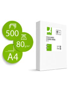 Papel Color Q-Connect Din A4 80Gr Naranja Neon Paquete De 500 Hojas