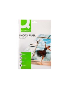 Papel Q-Connect Foto Glossy Kf01103 Din A4 Digital Photo Para Ink-Jet Bolsa De 20 Hojas De 180 Gr 2