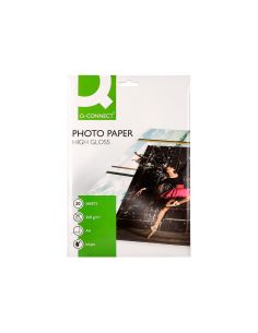 Papel Q-Connect Foto Glossy Kf02163 Din A4 Alta Calidad Digital Photo Para Ink-Jet Bolsa De 20 Hojas De 260 Gr 2