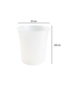 Papelera Plastico Q-Connect Transparente 13 Litros 275X285 Mm 2