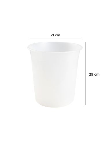 Papelera Plastico Q-Connect Transparente 13 Litros 275X285 Mm