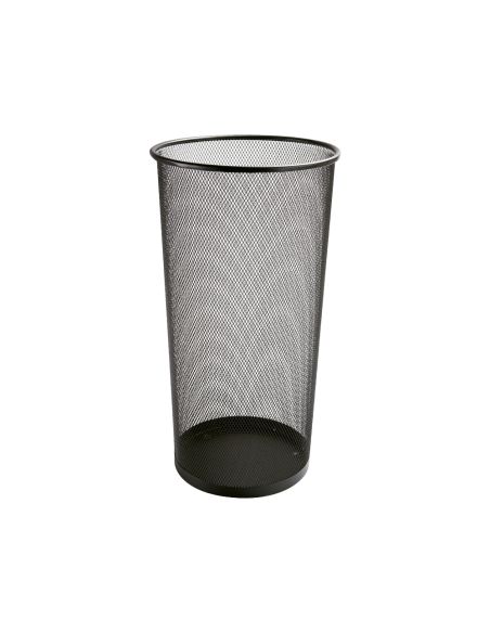 Paraguero Metalico Q-Connect Kf00829 Rejilla Negro 26,5 Diametro X 50 Cm