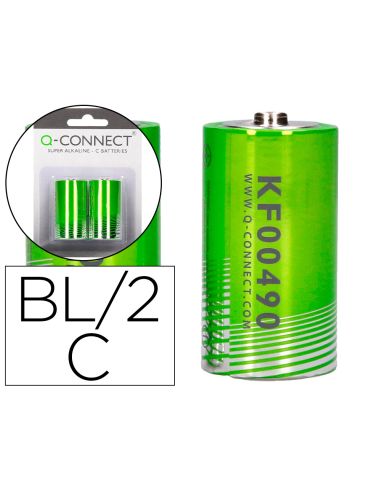 Pila Q-Connect Alcalina C Blister De 2 Unidades