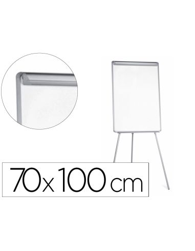 Pizarra Blanca Q-Connect Con Tripode Regulable 90X70X195Cm Y Brazos Extensibles Para Conferencias Superficie Lacada