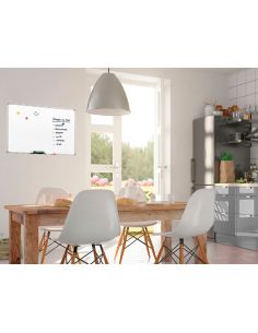 Pizarra Blanca Q-Connect Lacada Magnetica Marco Aluminio 60X45 Cm 2
