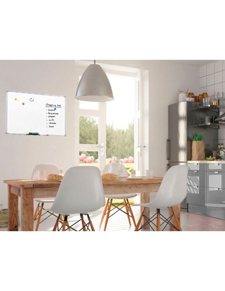 Pizarra Blanca Q-Connect Lacada Magnetica Marco Aluminio 60X45 Cm