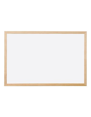 Pizarra Blanca Q-Connect Laminada Marco De Madera 90X60 Cm