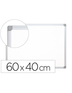 Pizarra Blanca Q-Connect Melamina Marco De Aluminio 60X45 Cm