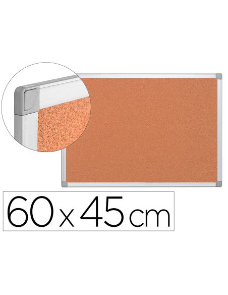 Pizarra Corcho Q-Connect 60X45 Cm Marco Aluminio