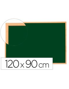 Pizarra Verde Q-Connect Marco De Madera 120X90 Cm Sin Repisa