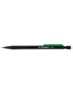 Portaminas Q-Connect 0,7 Mm Con 3 Minas Cuerpo Negro Con Clip Verde 2