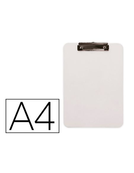 Portanotas Q-Connect Plastico Din A4 Blanco 2,5Mm