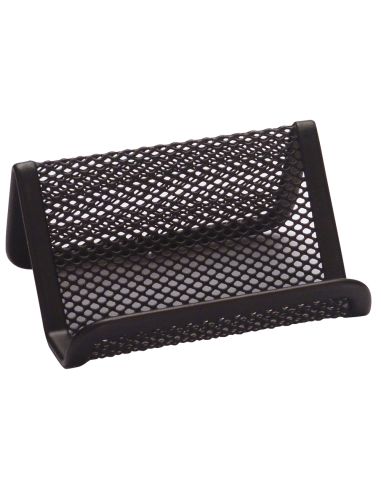 Portatarjetas Q-Connect Metalico Negro 11X7,5X5 Cm