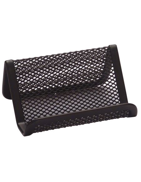 Portatarjetas Q-Connect Metalico Negro 11X7,5X5 Cm
