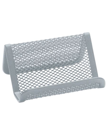 Portatarjetas Q-Connect Metalico Plata 11X7,5X5 Cm