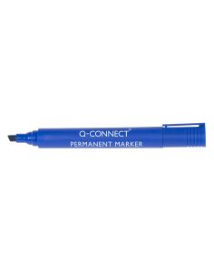 Rotulador Q-Connect Marcador Permanente Azul Punta Biselada 5 Mm 2