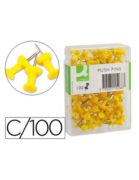 Señalizador De Planos Q-Connect Amarillo Caja De 100 Unidades
