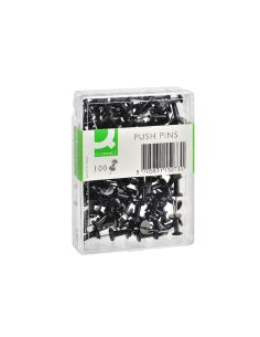 Señalizador De Planos Q-Connect Negro Caja De 100 Unidades 2