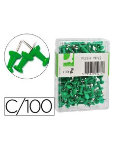 Señalizador De Planos Q-Connect Verde Caja De 100 Unidades